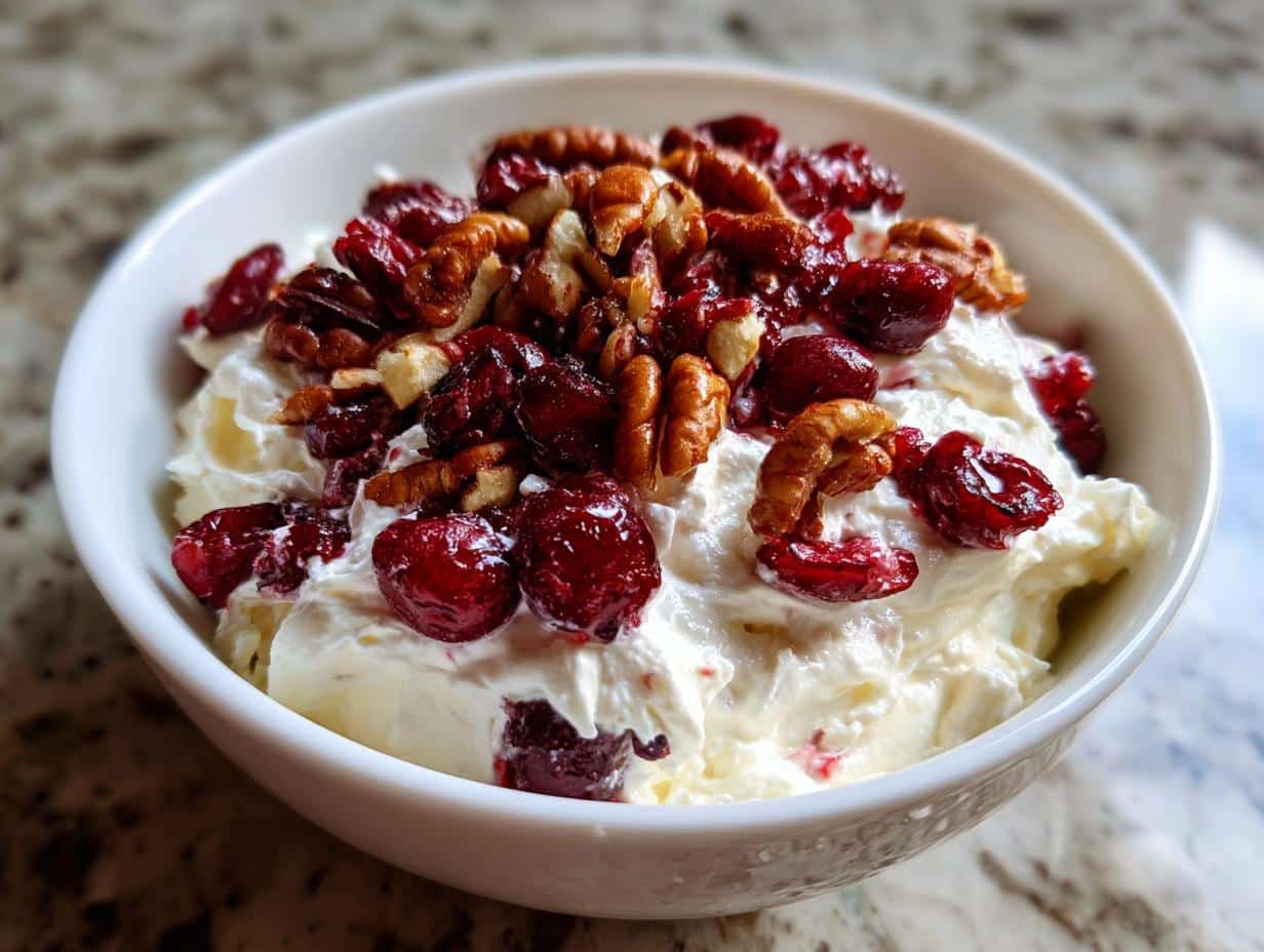 cranberry cream cheese spread - detail 1