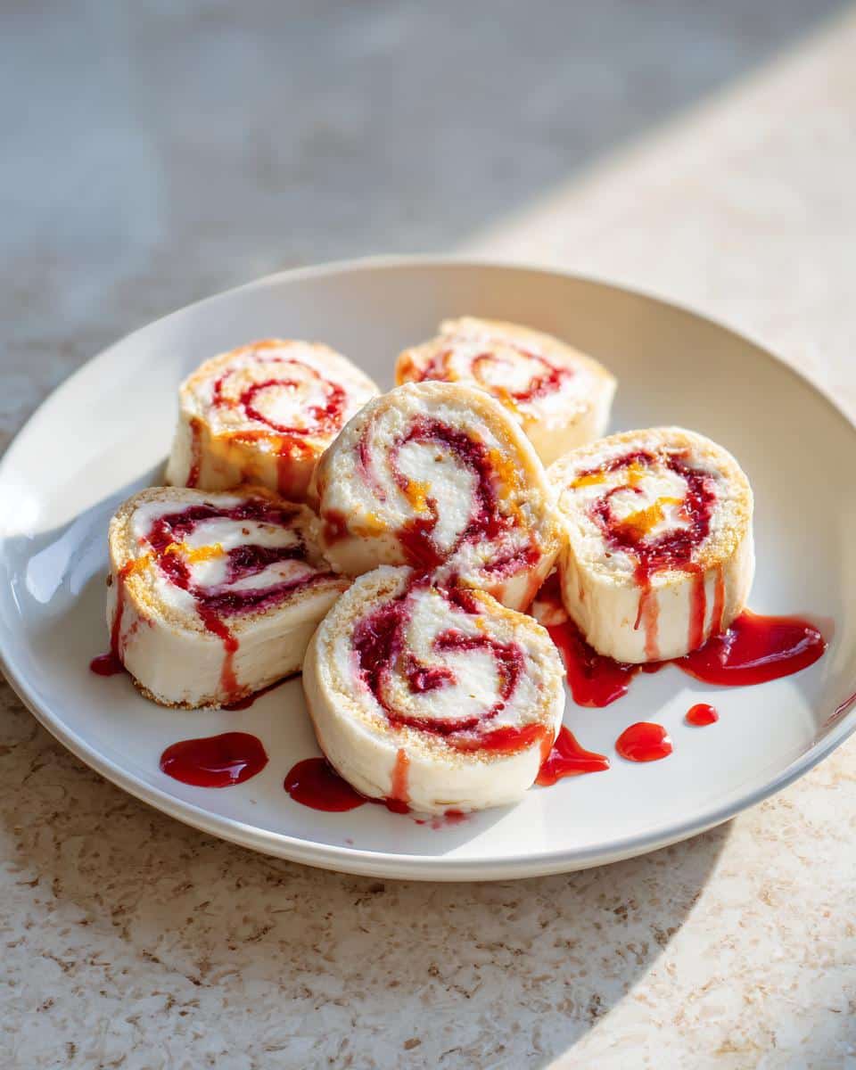 cranberry orange cream cheese pinwheels - detail 1