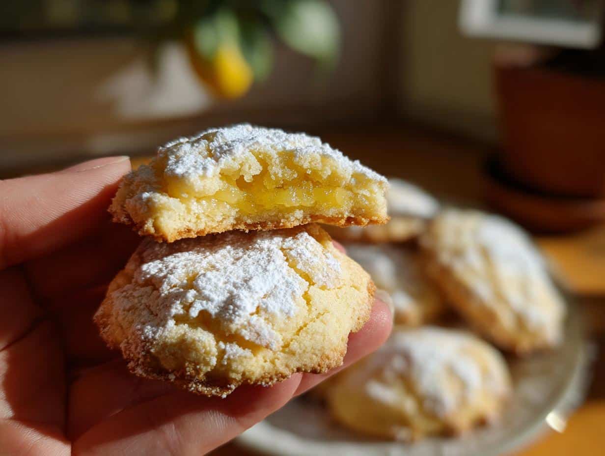 gluten free lemon curd cookies recipe - detail 1