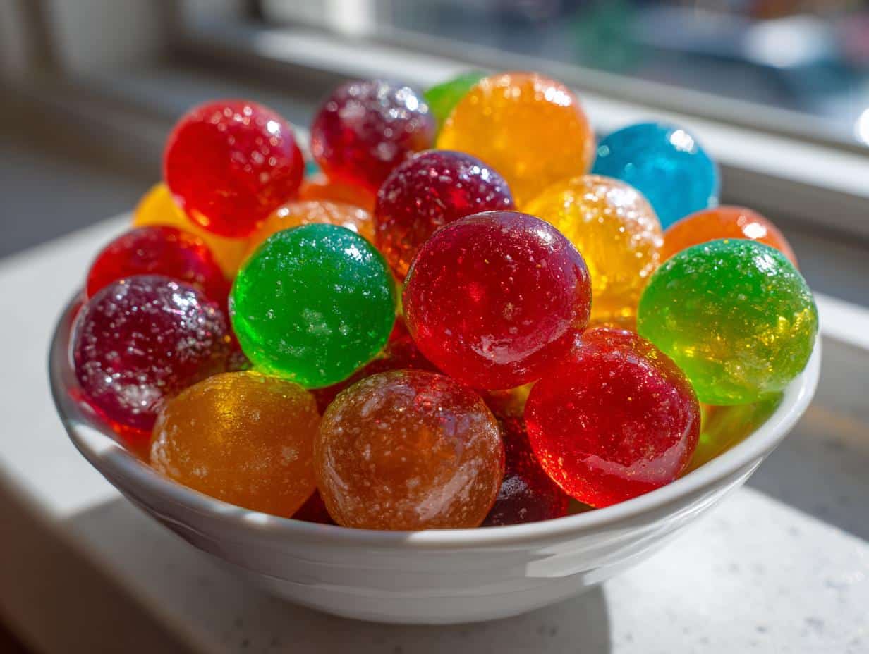 jello balls - detail 1