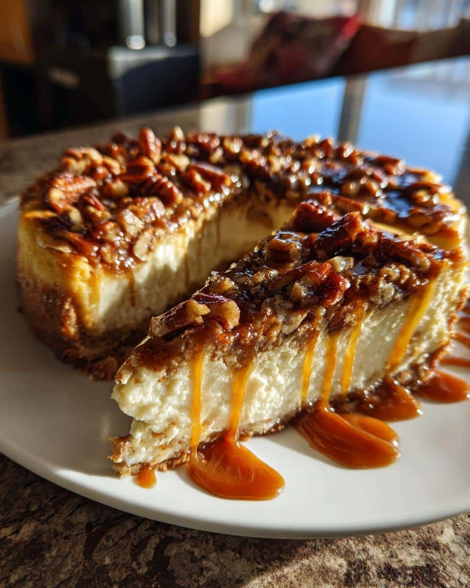 pecan cheesecake - detail 1