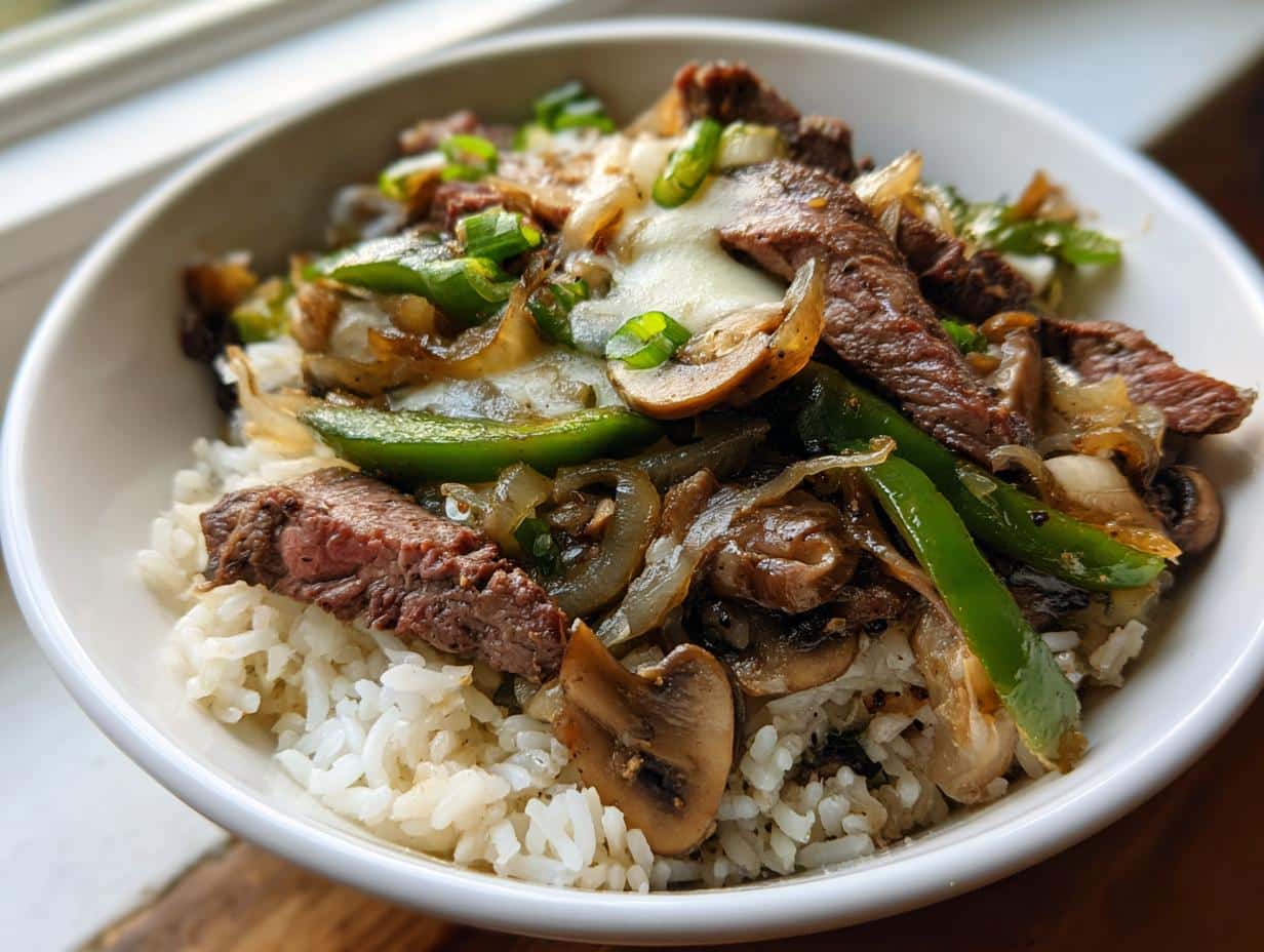 philly cheesesteak bowl recipe delicious easy - detail 1