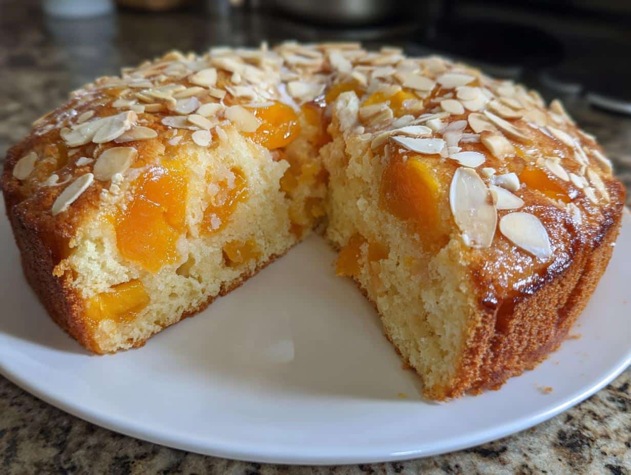 ricotta apricot almond cake - detail 1