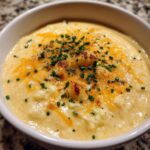 roasted garlic cheddar cauliflower soup