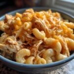 shredded bbq chicken mac and cheese