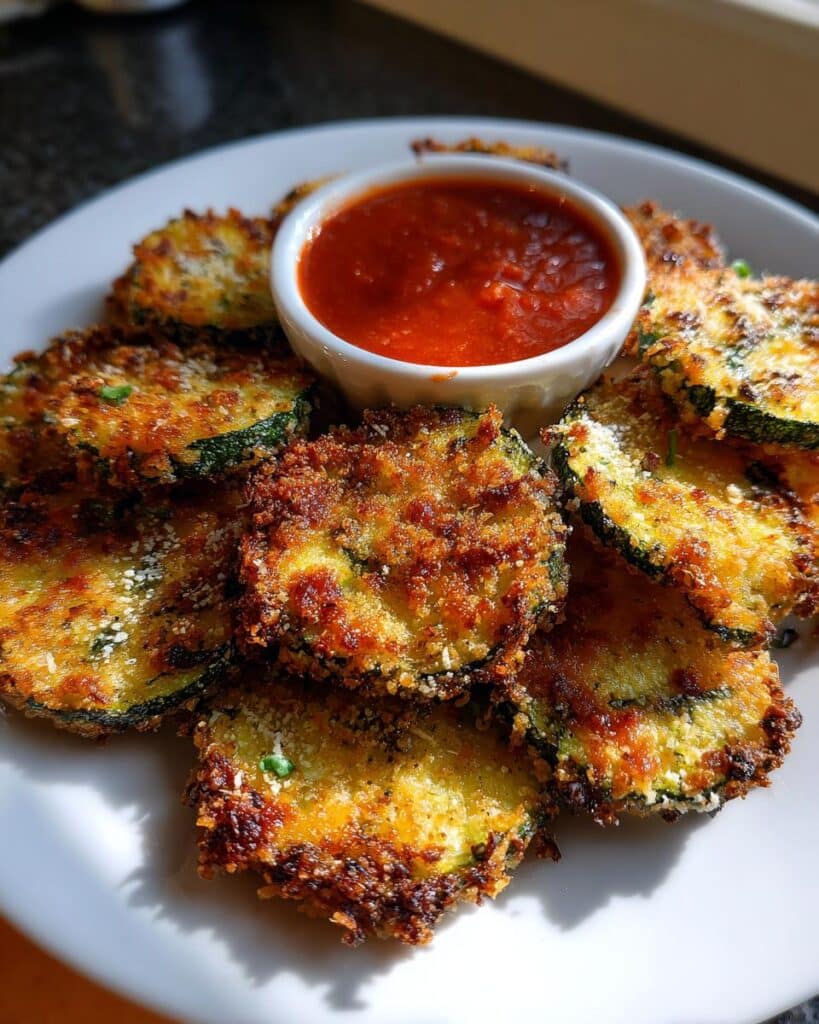 Air Fryer Zucchini Parmesan