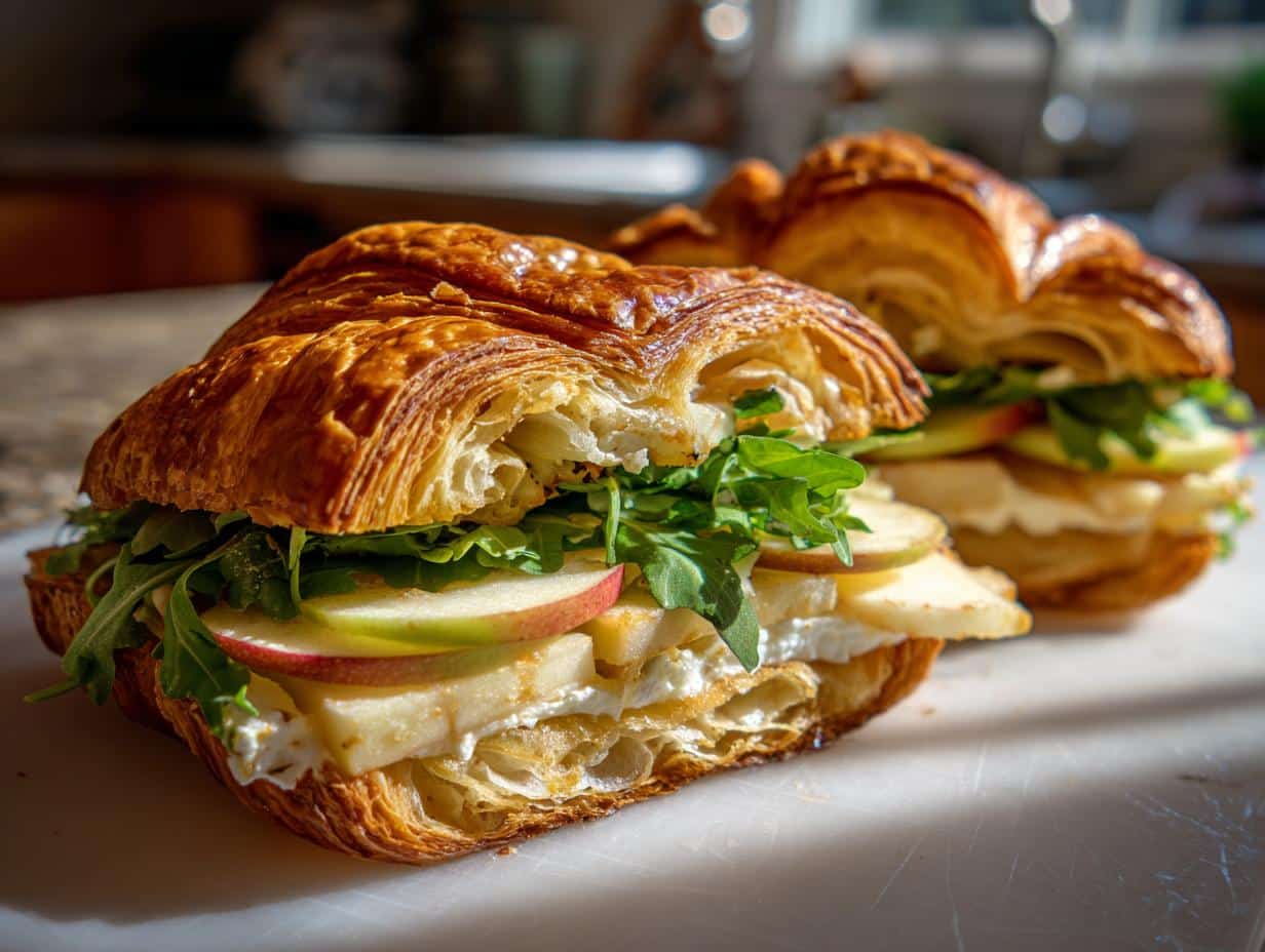 Apple & Goat Cheese Croissant Sandwich - detail 1