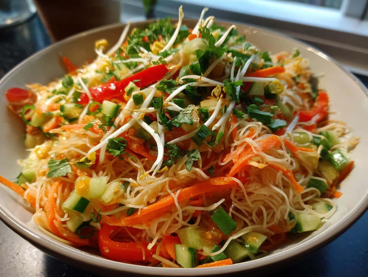 Asian Noodle Salad with Ginger-Lime Dressing - detail 1
