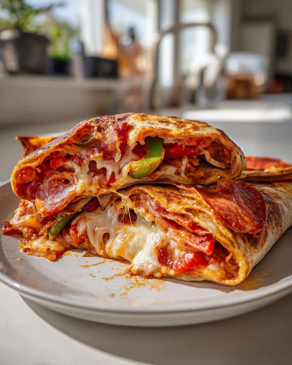 Baked Pizza Wraps - detail 1