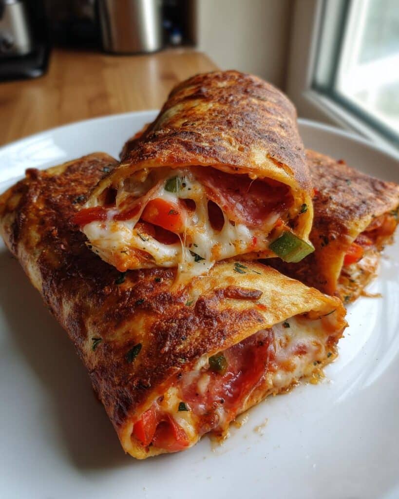 Baked Pizza Wraps