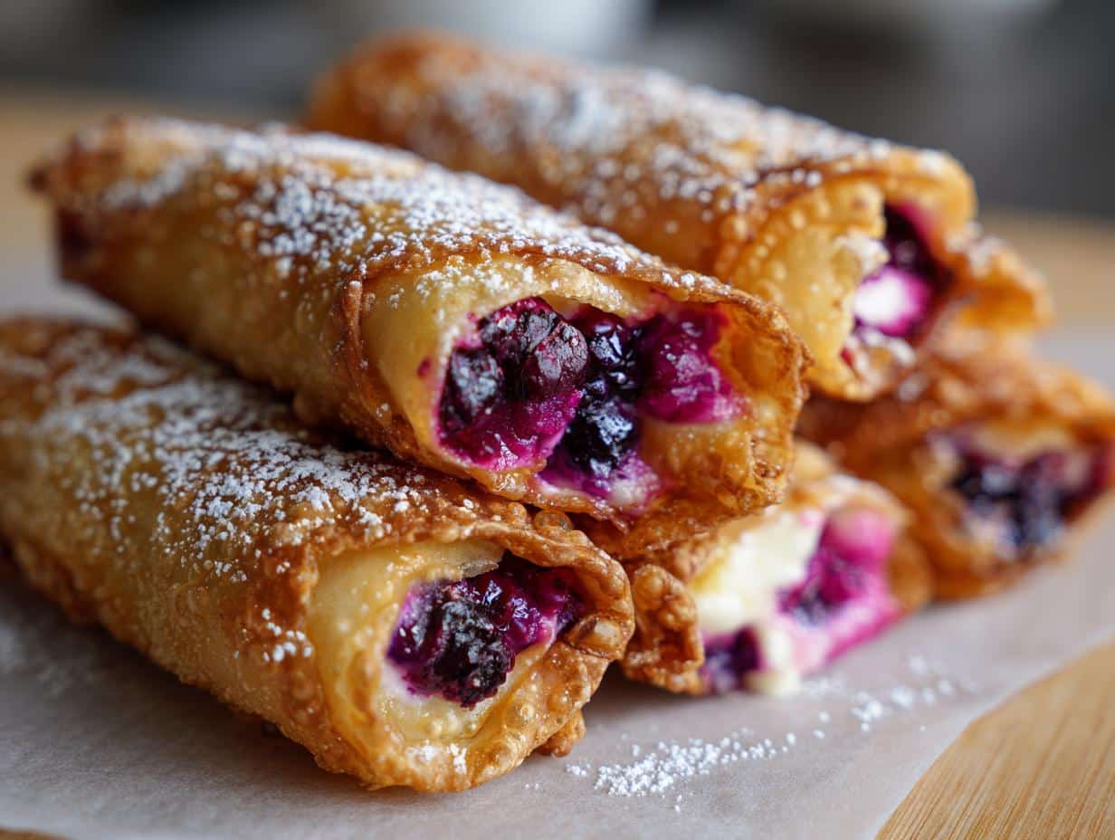 Blueberry Cream Cheese Egg Rolls - detail 1