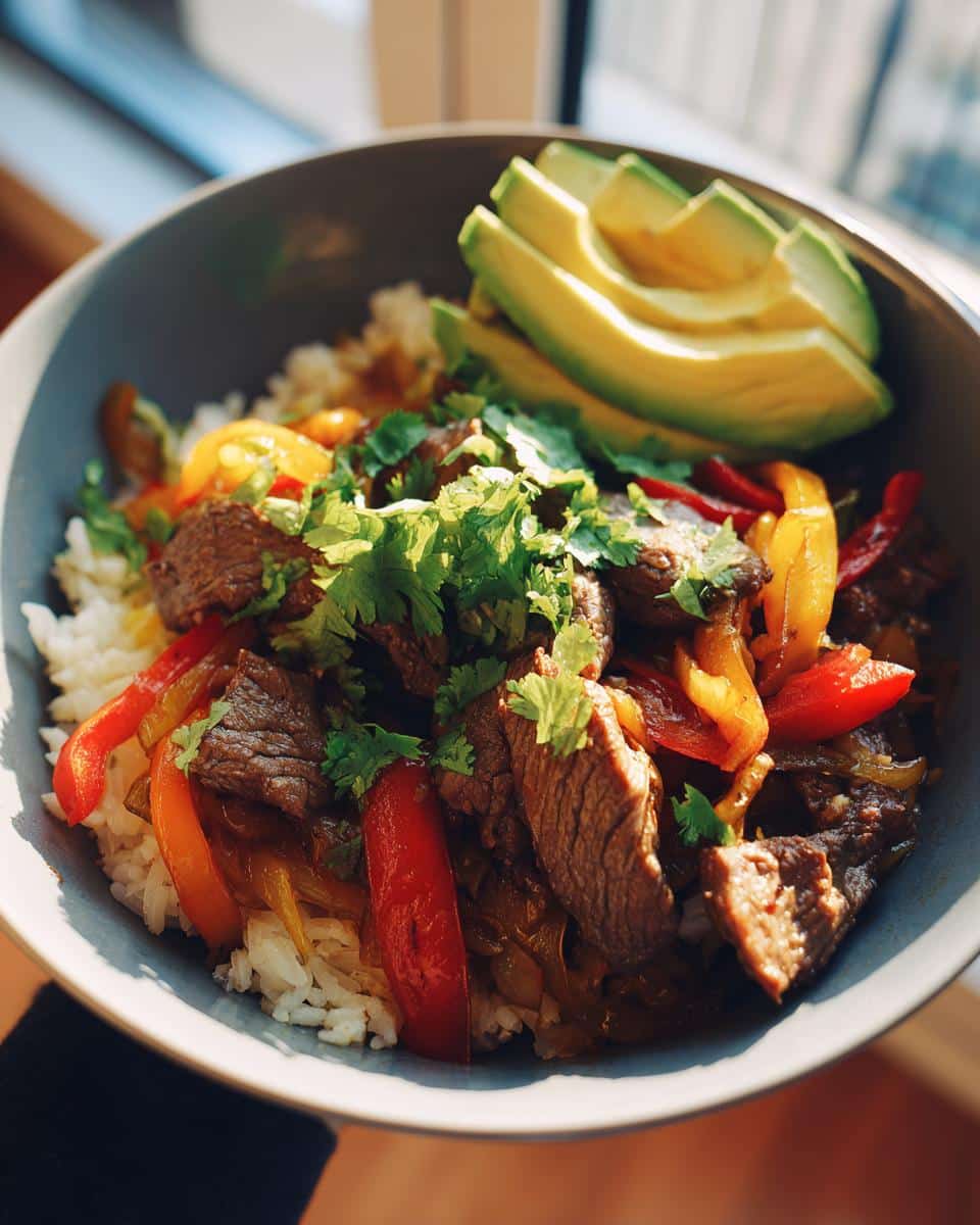 Carb Steak Fajita Bowl Recipe - detail 1