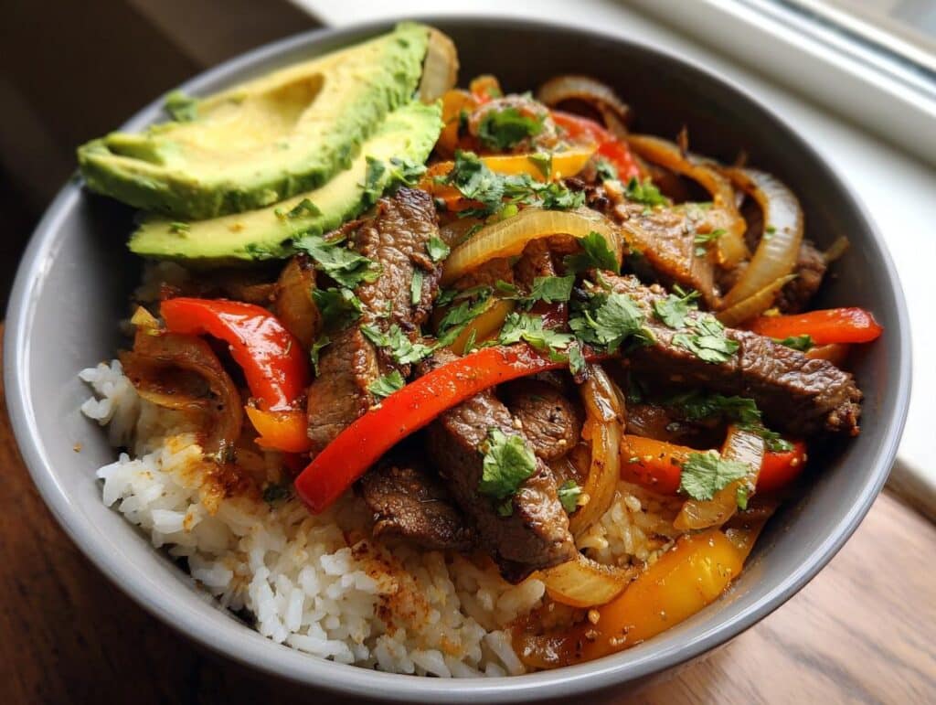 Carb Steak Fajita Bowl Recipe