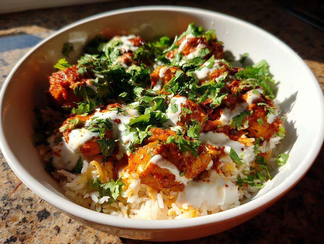 Chili Chicken Bowl with Coconut Lime Drizzle - detail 1