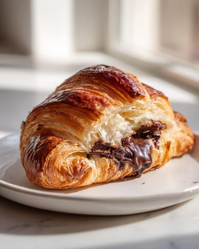 Chocolate Croissant Breakfast