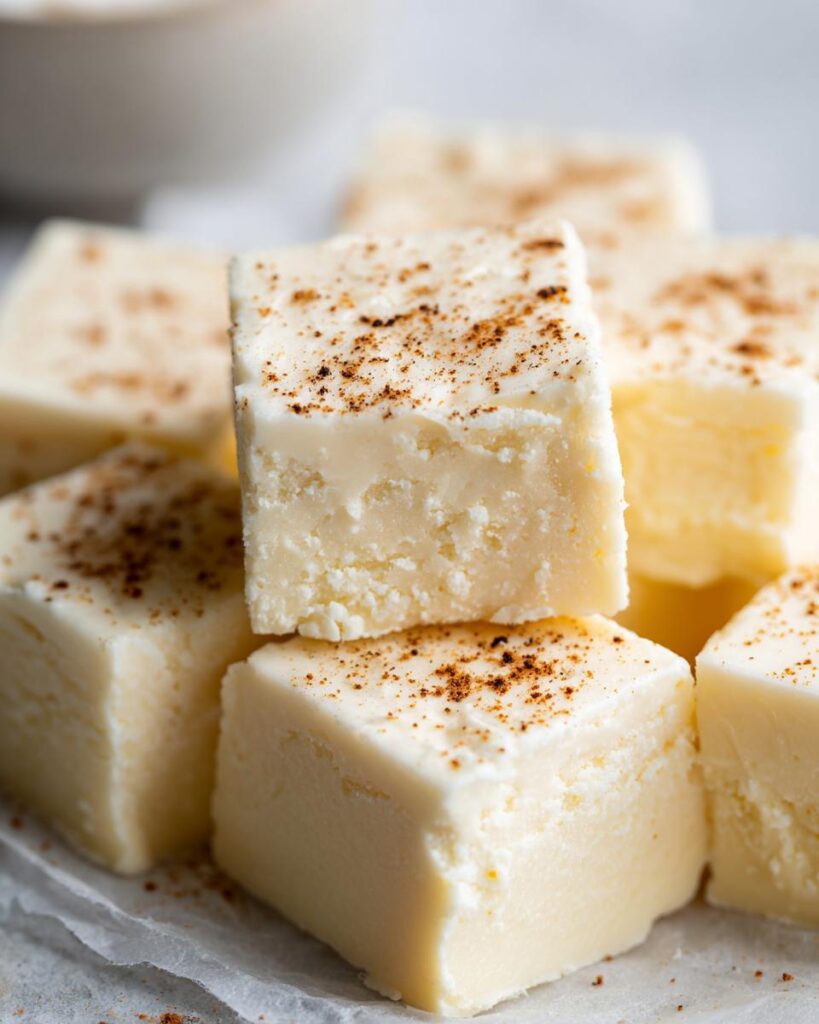 Christmas Eggnog Fudge