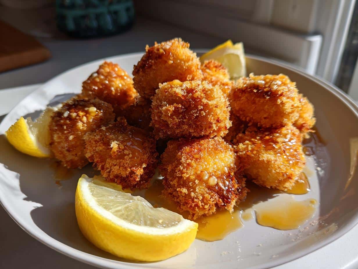 Crispy Honey Garlic Salmon Bites - detail 1