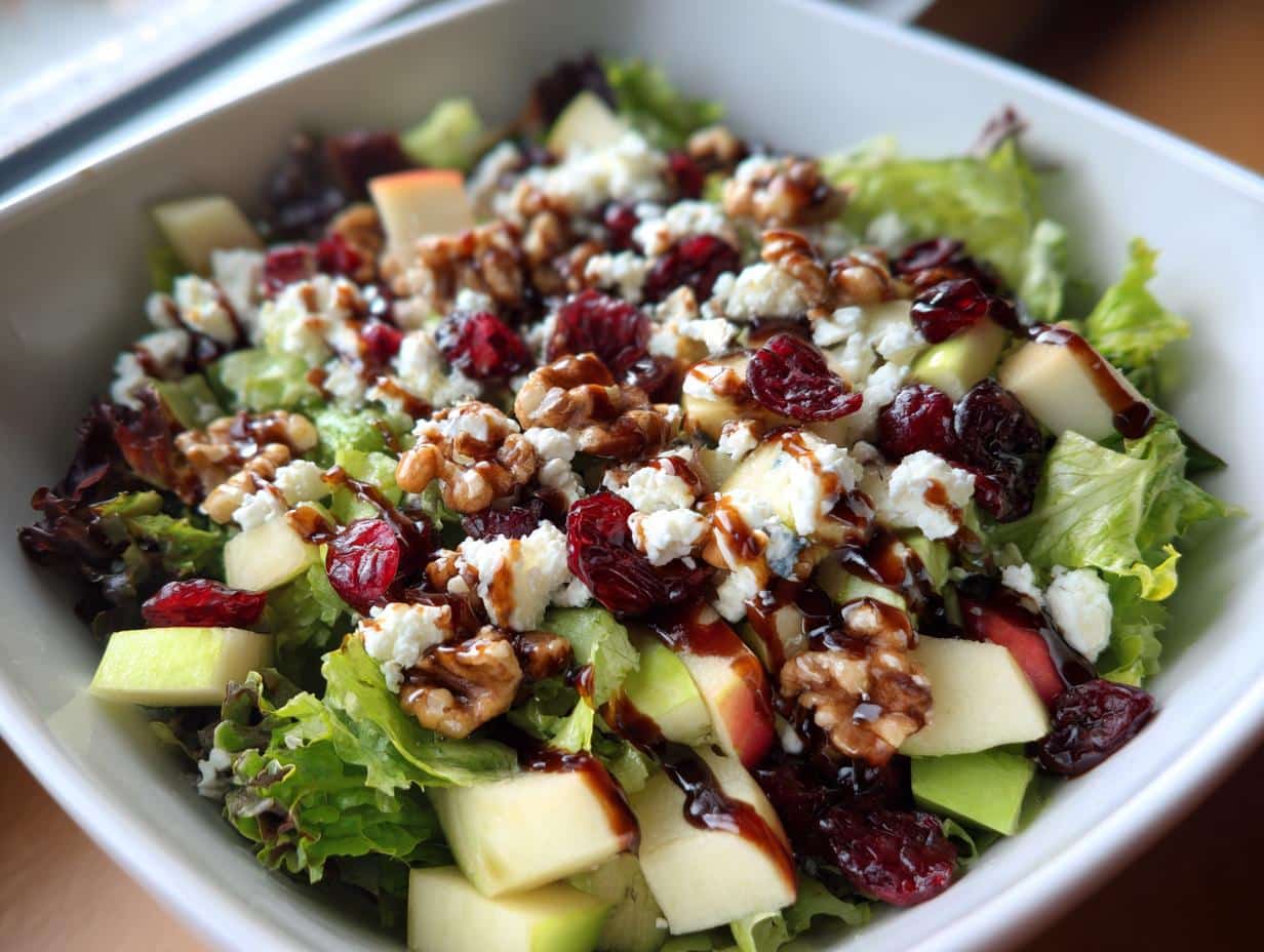 Crunchy Apple Cranberry Walnuts Salad - detail 1