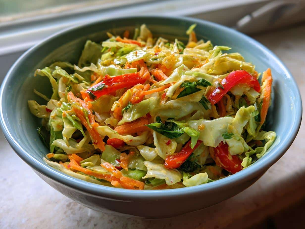 Crunchy Cabbage Salad with Dijon-Lime Dressing - detail 1