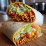 Garlic Chicken Wraps with Cheese