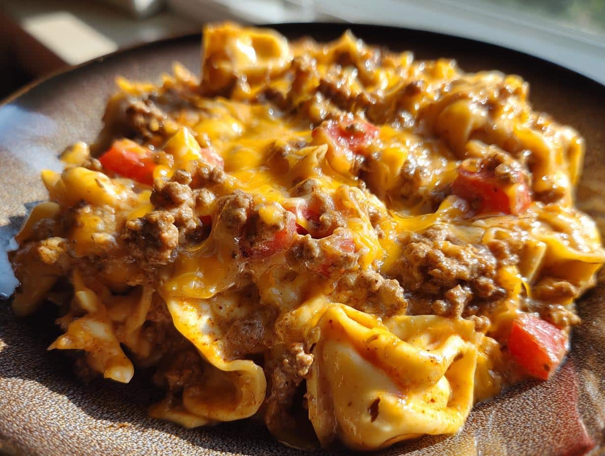 Golden Cheese Steak Tortellini Casserole - detail 1