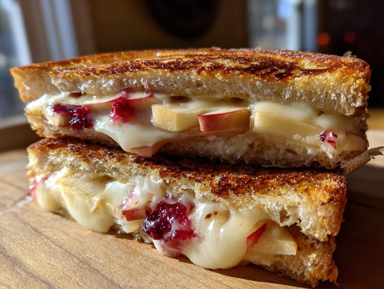 Grilled Cheese with Brie, Apple & Cranberry - detail 1