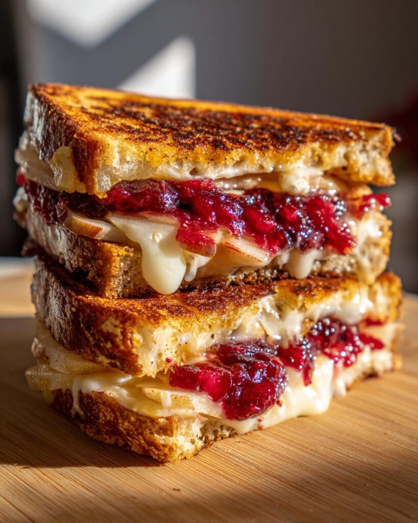 Grilled Cheese with Brie, Apple & Cranberry