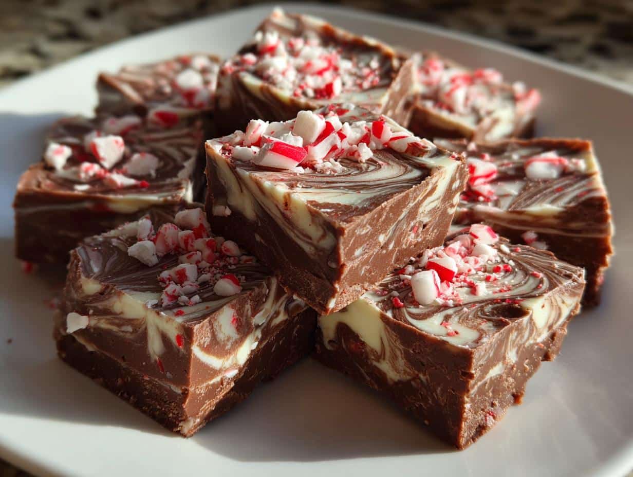 Peppermint Swirl Fudge - detail 1