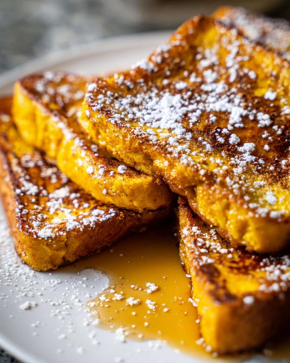Pumpkin French Toast Breakfast Recipe - detail 1