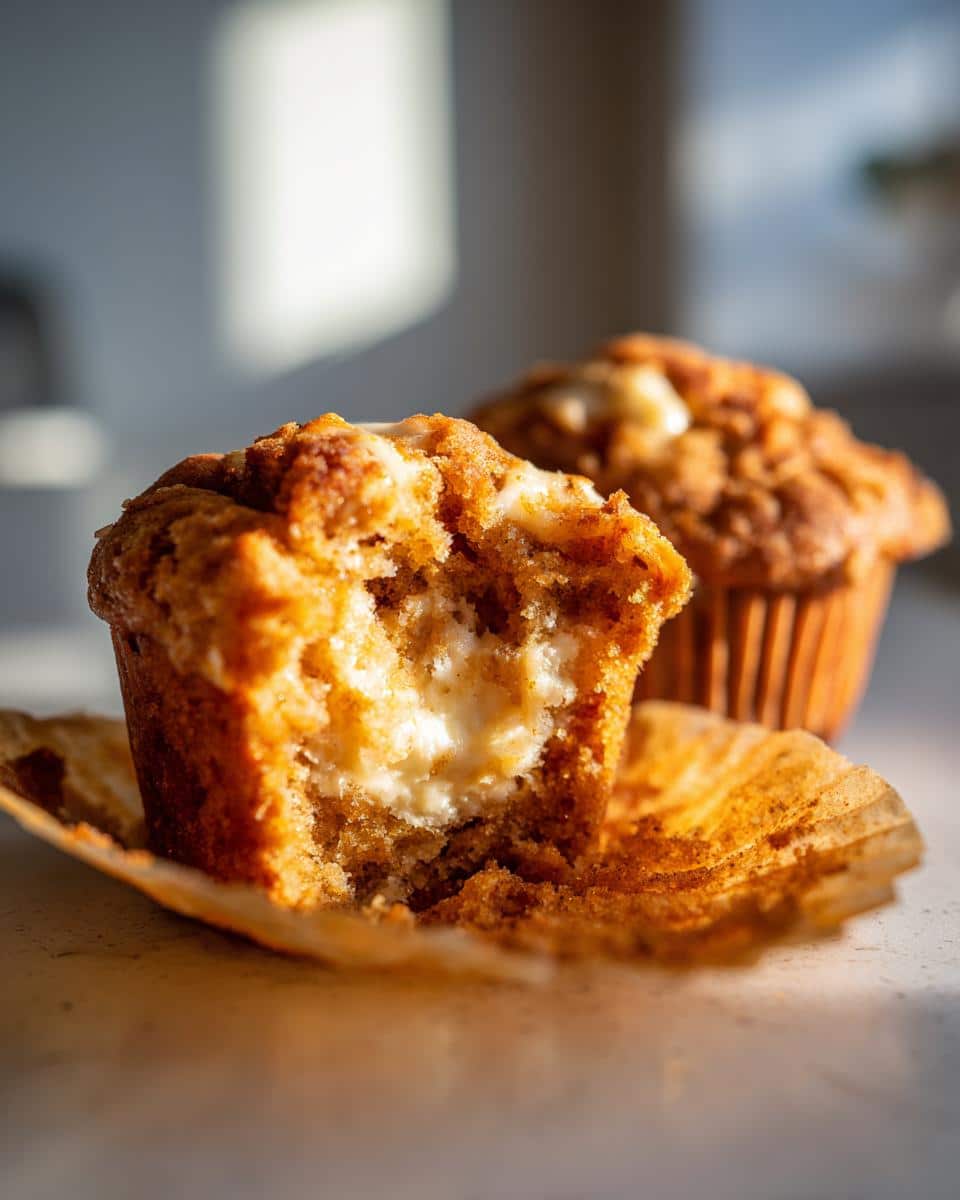 Pumpkin Spice Cream Cheese Muffins - detail 1
