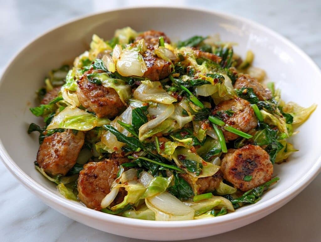 Sausage and Cabbage Stir Fry