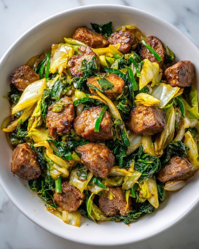 Sausage and Cabbage Stir Fry
