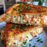 Shrimp Garlic Bread Grilled Cheese