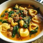 creamy Sausage & Tortellini Soup